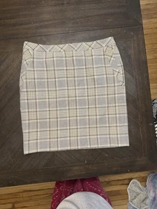 Etcetera Woman’s Wool Blend Lined Plaid Skirt Size 14 - Picture 1 of 6