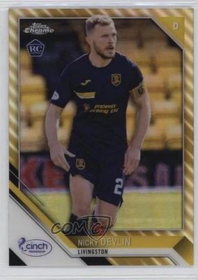 2021 Topps Chrome SPFL Scottish Premier League Gold Refractor /75 Nicky Devlin - Image 1 of 2