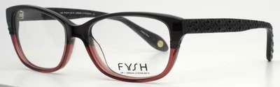FYSH 3517 221 Grey Rose Womens Rectangle Full Rim Eyeglasses 53-16-140 B:37 - Image 1 of 4