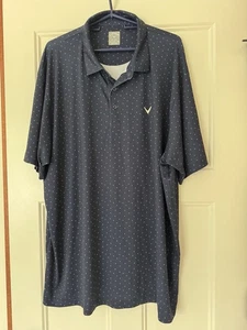 Callaway Golf Polo Kurzarm Shirt Herren Navy Blau Opti Dri XXL Logo 2xl - Bild 1 von 4