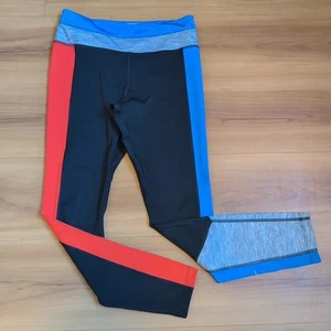 Nike Pants Womens Medium One Color Block Mid Rise Dri Fit Sportswear Leggings - Picture 1 of 11