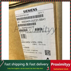 New Siemens 6SE6420-2UC21-5BA1 MICROMASTER420 without filter 6SE6 420-2UC21-5BA1 - Bild 1 von 4