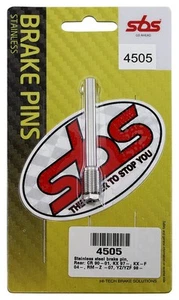 SBS Motorcycle Brake Pad Pins Silver / Stainless Steel For Honda CR 250 R - Picture 1 of 1