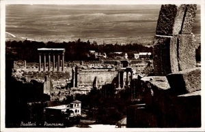 Ak Baalbek Libanon, Panorama von antike Ruinen, Säulen - 4799740 - Picture 1 of 2