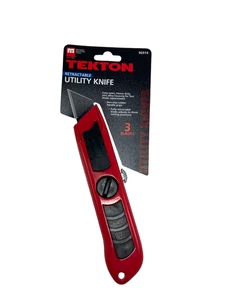 Tekton 96914 Retractable Utility Knife w/ 3 Blades - Picture 1 of 1