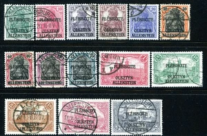 Stamps Allenstein, Scott # 1-14 used, complete set - Picture 1 of 1