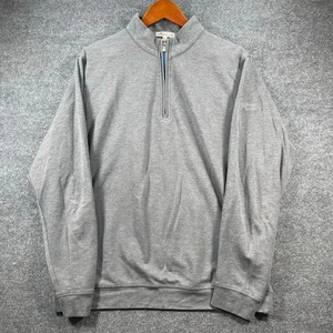 Camisa Pullover Peter Millar 1/4 Cremallera Para Hombre XL Gris Ropa Activa Mezcla Modal LEER - Imagen 1 de 12