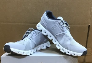 On Cloud Cloud 5 Running Shoes White Grey Mens Glacier 59.98909 - Picture 1 of 8