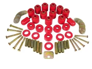 Prothane 1" Lift Body Mount Bushing w/ Hardware FOR 97-06 Jeep Wrangler TJ (Red) - Picture 1 of 1