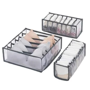 Underwear Bra Organizer Storage Box Panties Socks Storage Boxes Wardrobe Clothes - Picture 1 of 18