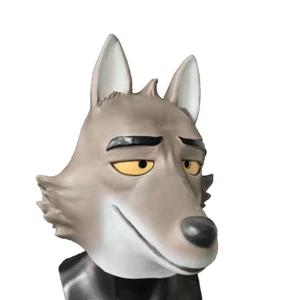 The BAD GUYS Mr. Wolf Latex Maske Film Verkleiden Requisiten mit Schwanz - Bild 1 von 5