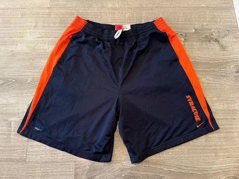 Nike Team Syracuse Blue Basketball Shorts Vintage NCAA College XL VTG Cover