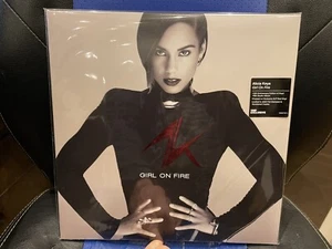 SOLD OUT LIMITED ALICIA KEYS GIRL ON FIRE VINYL ME PLEASE DBL OPAQUE RED VINYL - Picture 1 of 5