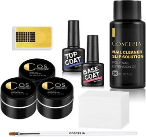 3 UV Unghie Gel Smalto in Gel Unghie Nail Art Gel Ricostruzione Unghie Top Base - Foto 1 di 12