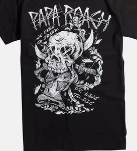 vtg Papa Roach rock band black T-shirt Unisex tee All sizes S to 45XL - Picture 1 of 7