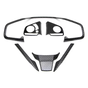 For Honda Civic 2016-2019 Carbon Fiber Print Steering Wheel Strip Cover Trim - Picture 1 of 10
