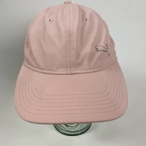PUMA Womens Hat Cap Pink Silver Logo Adjustable Back Strap - Picture 1 of 12