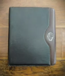 FRANKLIN QUEST CLASSIC LEGANTE/PLANNER A 7 ANELLI ~ PELLE DI CERVO NERA E MARRONE - Foto 1 di 5
