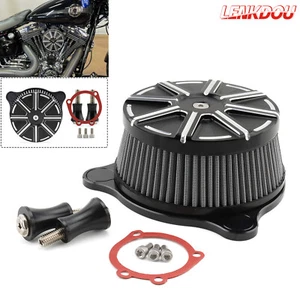 Air Cleaner Intake Grey Filter For Harley Touring Street Road Glide Dyna Softail - Imagen 1 de 10