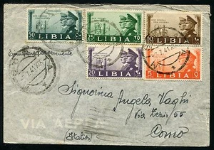 Libia - 1941 - Via aerea da Misurata con affrancatura multipla - Foto 1 di 1