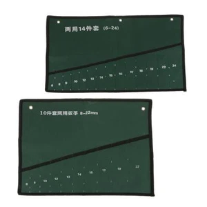 2 Stück Maulringschlüssel Werkzeug Tasche Rolltasche für Maulring - Bild 1 von 7
