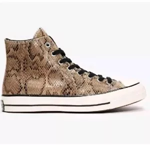Converse Chuck Taylor All Star Hi Top Uk 6,5 Snakeskin Reptile Brown 170203C Neu - Bild 1 von 7