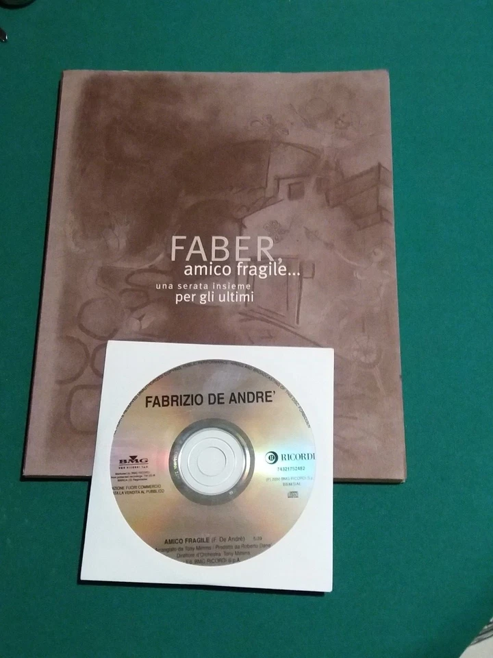 FABER AMICO FRAGILE... UNA SERATA INSIEME PER GLI ULTIMI LIBRO + CD LIMITED - Immagine 1 di 1