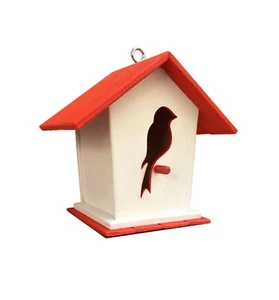 Casetta per uccellini, mangiatoia uccelli, mangiatoia in legno, casetta uccellin - Foto 1 di 7