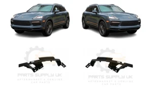 NEW FOR PORSCHE CAYENNE 9YA 2017- FRONT HEADLIGHT BRACKET HOLDER PAIR SET - Picture 1 of 2