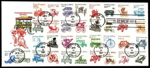 US #2257 10c Canal Boat più problemi di trasporto, Farnam Cachet FDC (CV $Unl) - Foto 1 di 2
