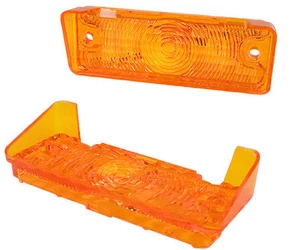 1968~1969 Chevy Nova Parking Lamp Light Lenses Amber Right & Left Side- M1645 - Picture 1 of 1