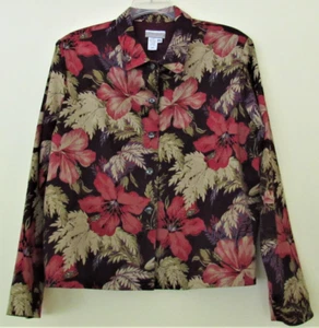 COLDWATER CREEK FLORAL BLAZER JACKET PLUS SIZE XXL - Picture 1 of 10