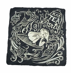 Disney Parks Alice in Wonderland Coaster Tile Mad Tea Party Chalkboard Sketch - Picture 1 of 4
