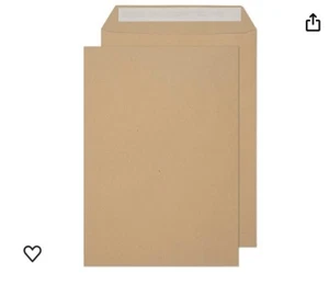5er-Pack C4 strapazierfähige Peel & Seal Manilla Umschläge - Bild 1 von 1