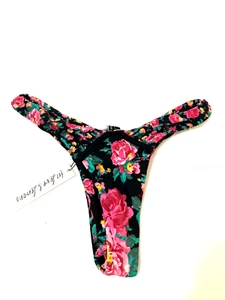 VS For Love and Lemons Black Floral Swim Bottoms Size Small NWT - Picture 1 of 3