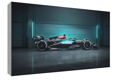 F1 Mercedes AMG W15 side canvas wall art Wood Framed Ready to Hang small XXL - Image 1 of 3