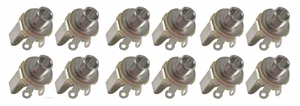 (12 PACK) SWITCHCRAFT 12B 1/4" TRS / Stereo Panel Mount Jack - Open Circuit - Picture 1 of 1