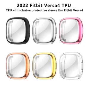 Custodia per Fitbit Versa 4 TPU Custodia Schermo Completo Protezione 360° Bumper Shell Cover - Foto 1 di 20