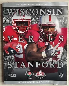 99th Rose Bowl Game Wisconsin vs Stanford 2013 Official Souvenir Program - Picture 1 of 9