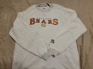 NFL Chicago Bears Vintage Sweatshirt Erwachsene Medium Grau Crewneck Brandneu Selten - Bild 1 von 2