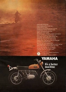 Yamaha DT-1B Single Enduro Motorrad "Freedom" Bj 1969 original Farbanzeige  - Bild 1 von 1