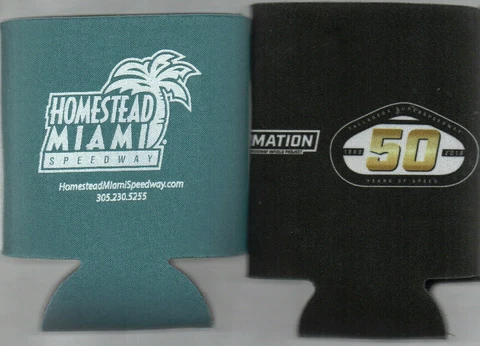 Talladega 50 Years & Homestead Miami Speedway new Can Koozie's Cover
