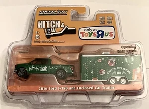 Greenlight Hitch & Tow ToysRus Exclusive 2016 Ford F-150 & Enclosed Trailer - Picture 1 of 8