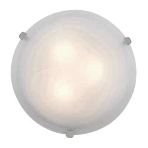 Access Lighting Mona 16 in. 2-Light Brushed Steel Flush Mount - Picture 1 of 4