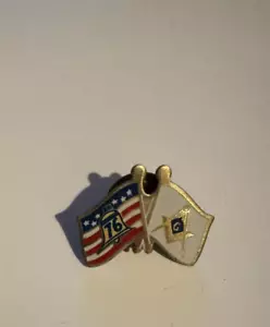 Mosonische G-Flagge USA patriotische Glocke USA Hut Revers Krawattennadel 76 - Bild 1 von 4