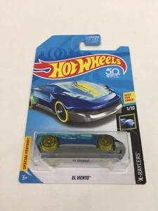 HOT WHEELS 2018 EL VIENTO X-RAYCER 1/10 TREASURE HUNT CRACK IN PLASTIC PROTECTOR - Picture 1 of 6