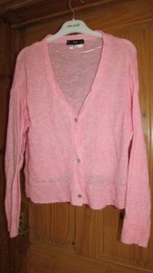MNG pink knit cardigan,soft cosy knit with wool,ladies size 12 - Picture 1 of 1