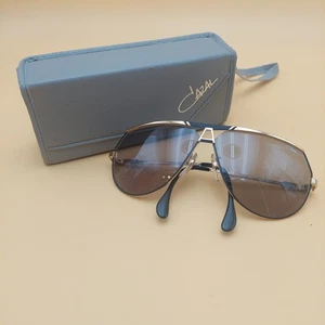 Cazal Aviator Mod 953 Col 302 69 10 135 Vintage 80er goldfarbenes und schwarzes Gestell braune Gläser - Bild 1 von 16