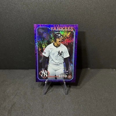 2024 Topps Update Purple Holo Foilboard /799 Juan Soto #US1 New York Yankees - Image 1 of 2