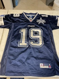 Maglia Dallas Cowboys Miles Austin Reebok cucita logo 50° anniversario blu S - Foto 1 di 13